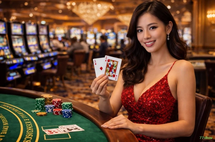 Slots online da 77show com jackpots progressivos